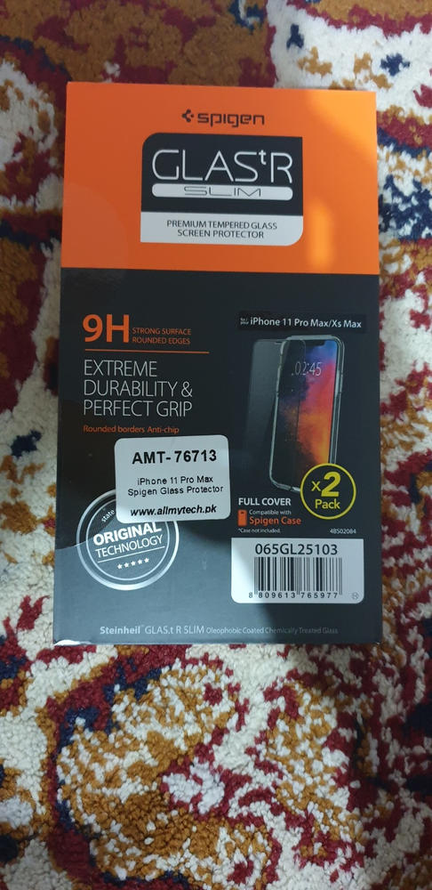 iPhone 11 Pro Max / iPhone XS Max Screen Protector GLAS.tR Slim Full Cover - 2 PACK - 065GL25103 - Customer Photo From Haider Hayat