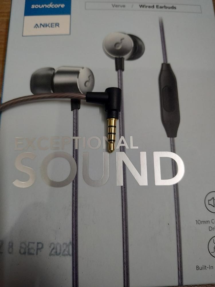 Anker Soundbuds Verve Built-In Microphone - Black/Gray - A3801YF2 - Customer Photo From Aiz Mubashir