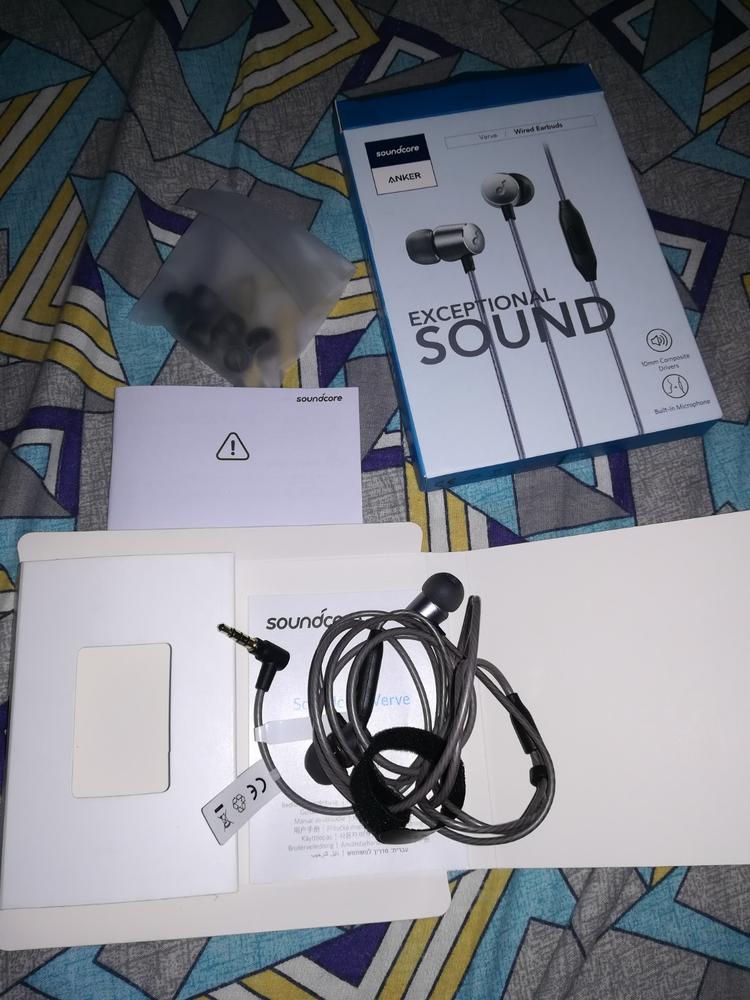 Anker Soundbuds Verve Built-In Microphone - Black/Gray - A3801YF2 - Customer Photo From Ali Shehroze