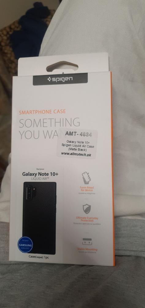Galaxy Note 10 Plus Case Liquid Air - Matte Black - 627CS27330 - Customer Photo From Usman Khan