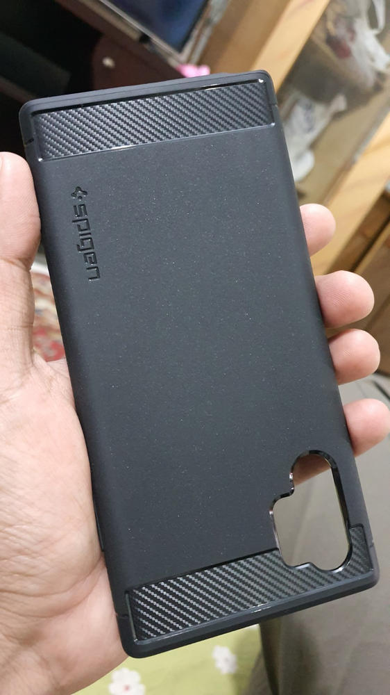 Galaxy Note 10 Plus Case Rugged Armor - Matte Black - 627CS27331 - Customer Photo From Farrukh Saleem