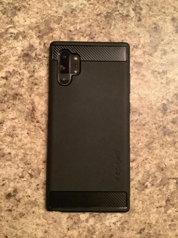 Galaxy Note 10 Plus Case Rugged Armor � Matte Black � 627CS27331 - Customer Photo From Amazon Imports
