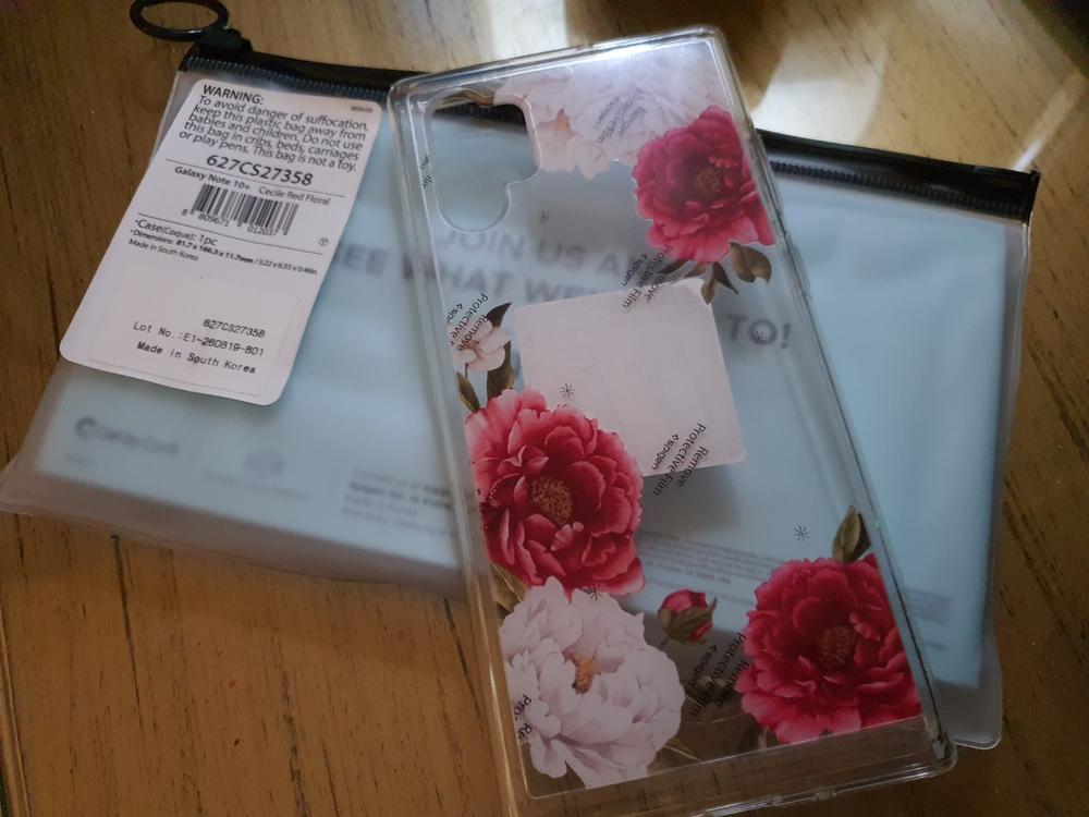 Galaxy Note 10 Plus Case - Red Floral - Ciel Collection by CYRILL - 627CS27358 - Customer Photo From Moiz Shahid