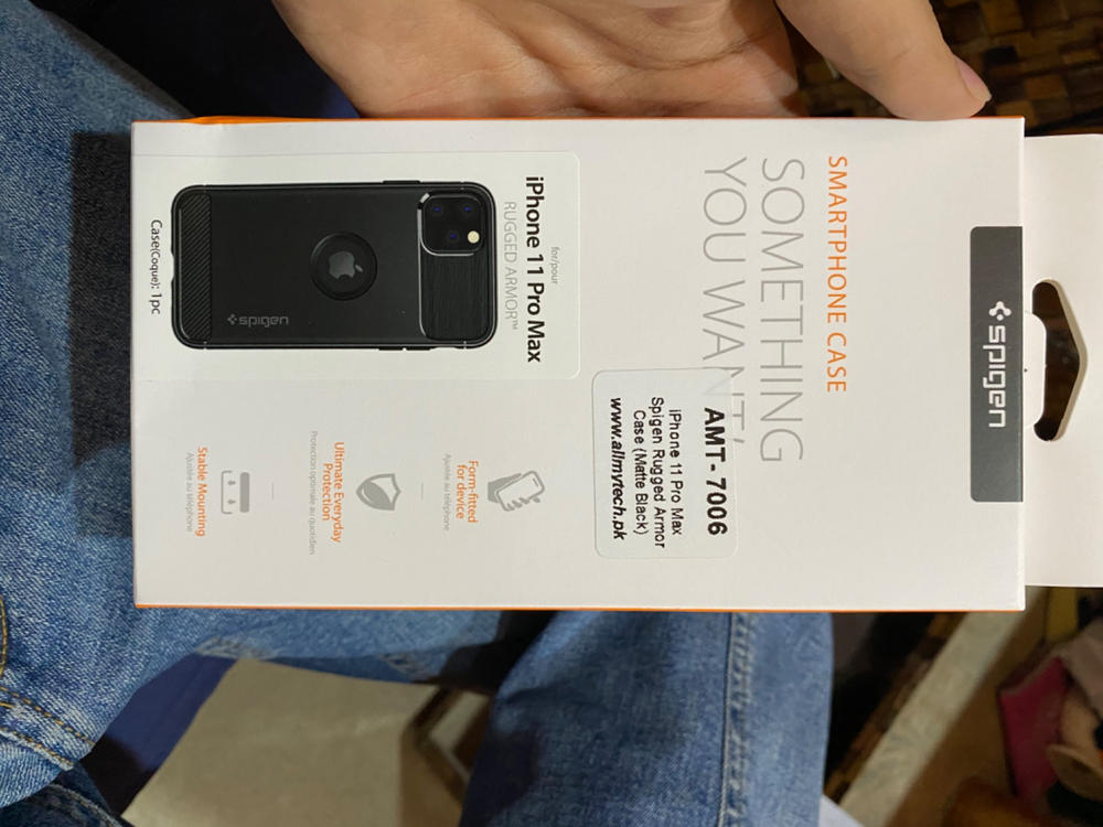 iPhone 11 Pro Max Rugged Armor Case by Spigen Matte Black 075CS27133 - Customer Photo From Aakesh Ganglani