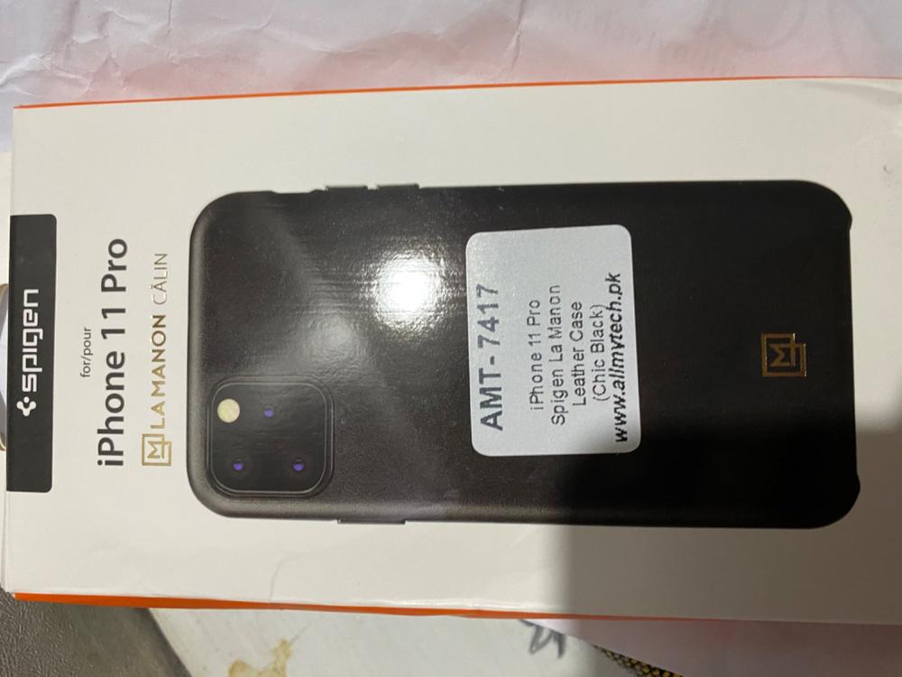 iPhone 11 Pro Case La Manon câlin Chic Black (Leather Case) 077CS27116 - Customer Photo From Zarrar Khan