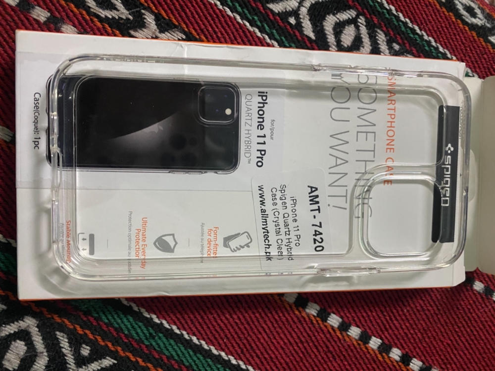 iPhone 11 Pro Quartz Hybrid Case by Spigen Crystal Clear 077CS27237 - Customer Photo From Abdul Latif 