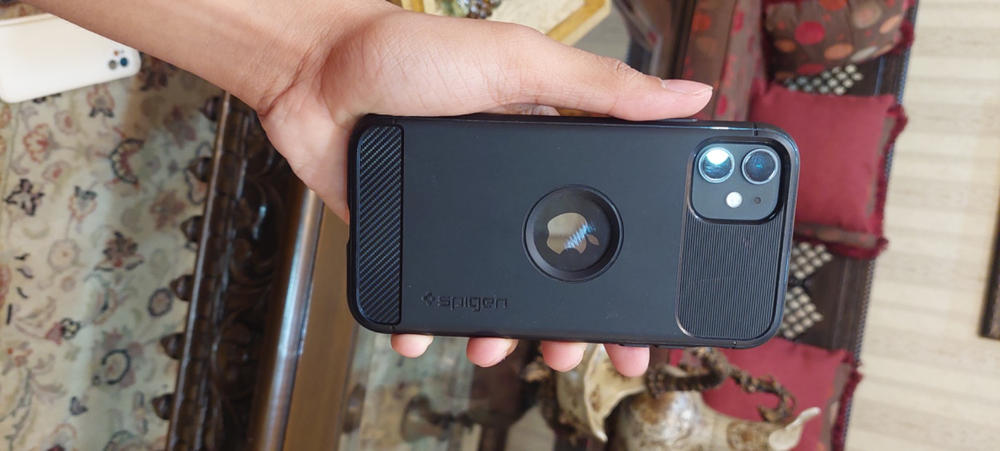 Buy the Spigen iPhone 11 (6.1) Rugged Armor Case, Black Durable
