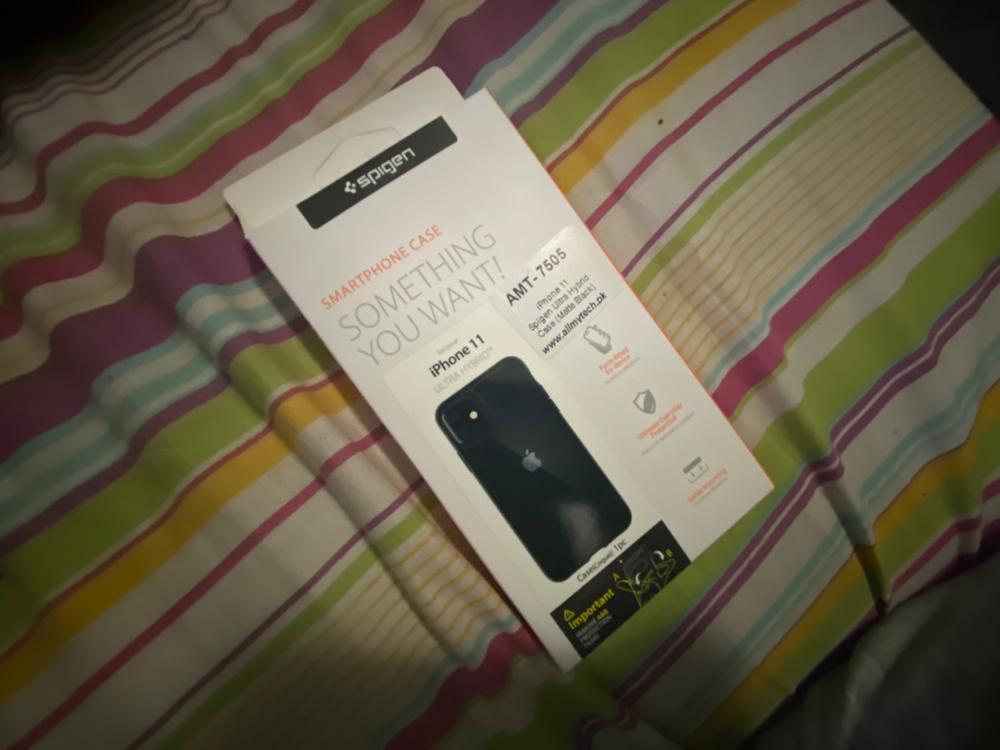 iPhone 11 Ultra Hybrid Case by Spigen Matte Black - 076CS27186 - Customer Photo From Captain Usama