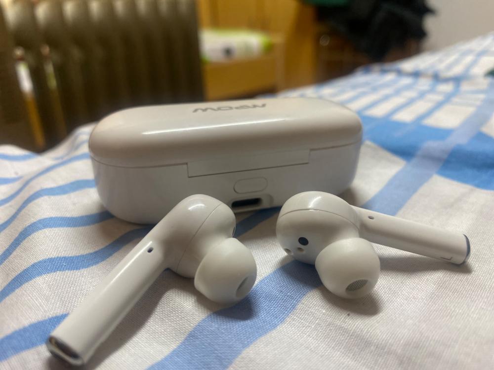 M10 True Wireless Earbuds by MPOW - 4 Mics, ENC Noise Cancelling Tech & 26 Hrs Playtime - White - Customer Photo From Minhaj Uddin