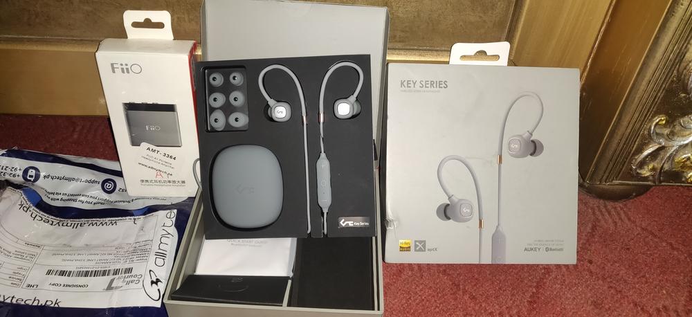 AUKEY High Definition Dual Driver Wireless Earbuds - EP-B80 - Gray - Customer Photo From Arslan Faisal 