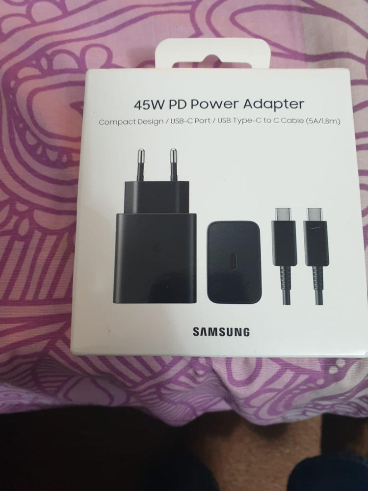 45W Charger Samsung with Power Delivery 3.0 PPS Tech for Samsung S22 Series, S21 Series & Note 20 Series - EU Plug with 1 USB C to USB C Cable - Customer Photo From Muhammad Haris