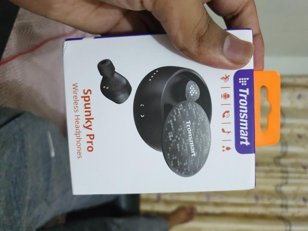 Tronsmart Encore Spunky Pro True Wireless Earphones with Wireless Charging Box - Black - Customer Photo From Talha Shahid