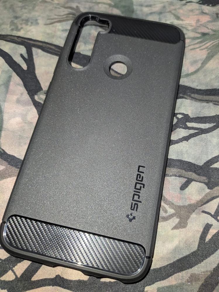 Redmi Note 8 Rugged Armor Case by Spigen Matte Black ACS00271 - Customer Photo From Sufyan