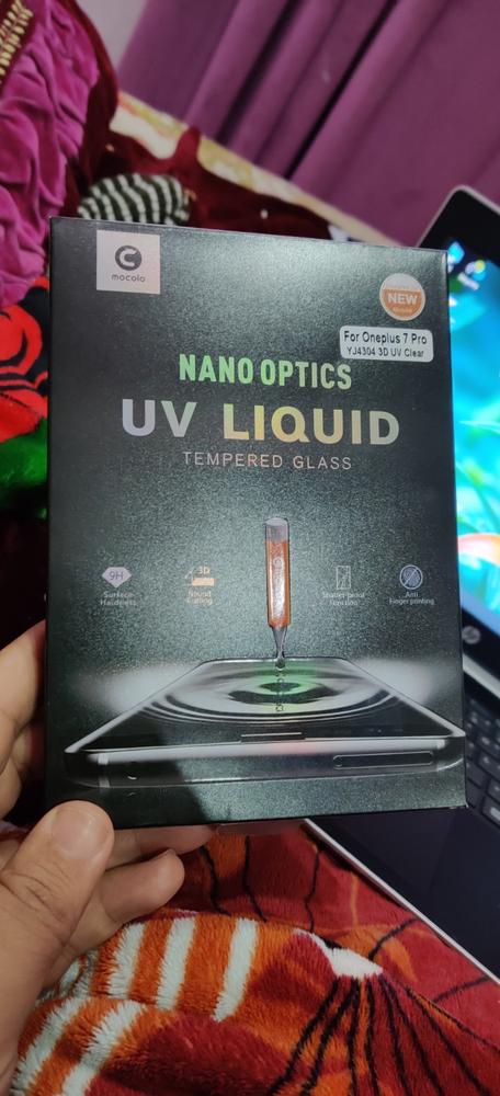 OnePlus 7T Pro / OnePlus 7 Pro UV Glass Protector with UV Light by Mocolo - Customer Photo From Muhammad Waqas Imtiaz Ali