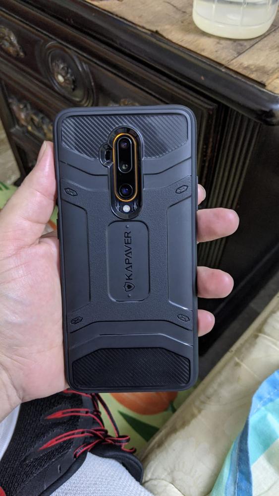OnePlus 7T Pro Rugged Case by KAPAVER - Black - Customer Photo From Faisal Usman