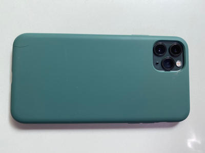iPhone 11 Pro Max Liquid Silicon Case by X Fitted - Pine Green - Customer Photo From Zia Ur Rahman 
