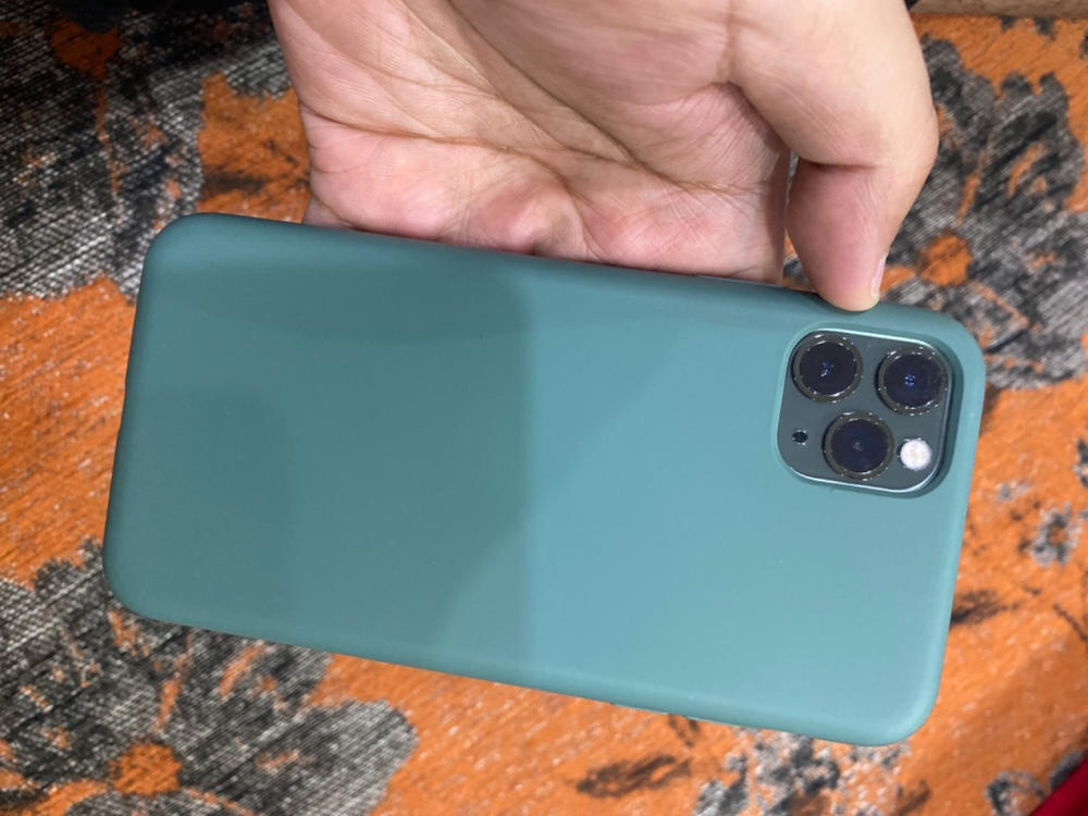 iPhone 11 Pro Max Liquid Silicon Case by X Fitted - Pine Green - Customer Photo From Abdul Basit
