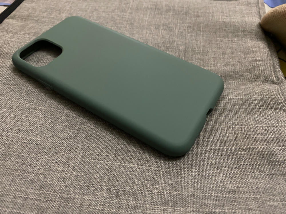 iPhone 11 Pro Max Liquid Silicon Case by X Fitted - Pine Green - Customer Photo From Maria Waseem