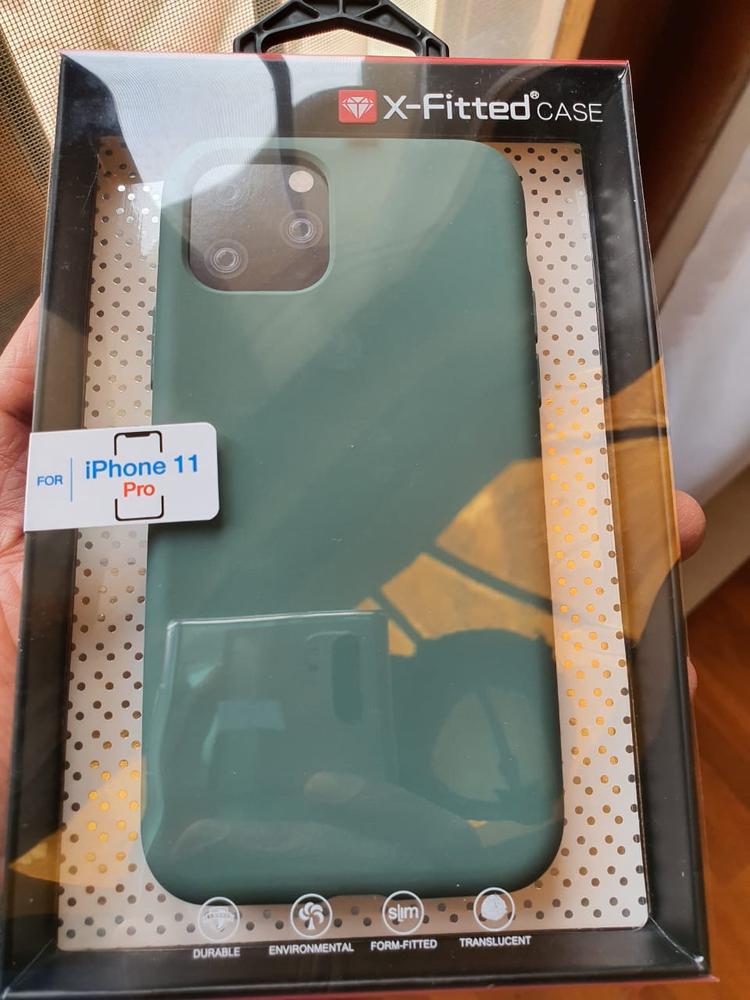 iPhone 11 Pro Liquid Silicon Case by X Fitted - Pine Green - Customer Photo From Kashif Kalim