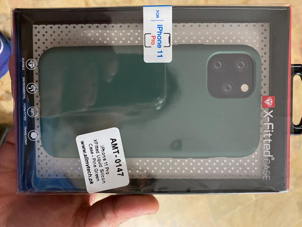 iPhone 11 Pro Liquid Silicon Case by X Fitted - Pine Green - Customer Photo From Unaib Ahmed
