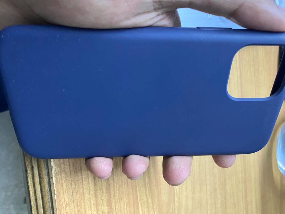 iPhone 11 Pro Liquid Silicon Case by X Fitted - Midnight Blue - Customer Photo From Abdullah Asghar