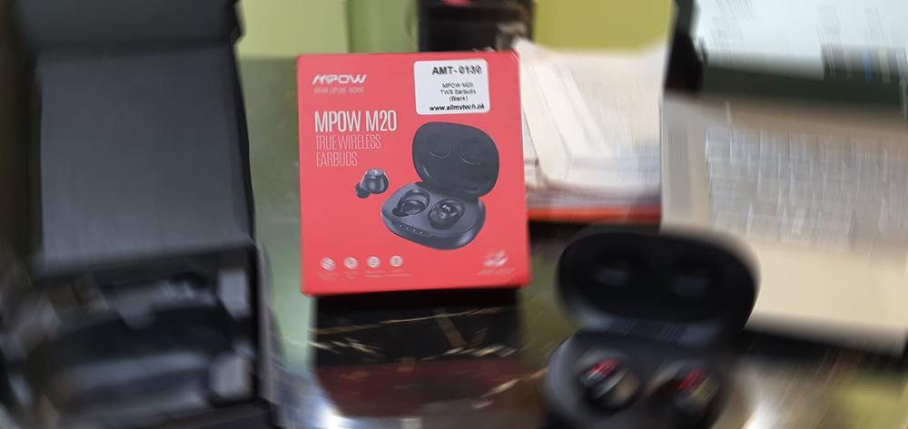 MPOW M20 aptX 3D Sound, IPX7 Waterproof, 106 Hrs Battery True Wireless Earbuds - Black - Customer Photo From Farhan Ali
