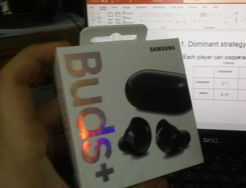 Galaxy Buds Plus True Wireless Earbuds - 2 Way Speakers - 3 Mic System - Cosmic Black - Customer Photo From Ozair Zafar
