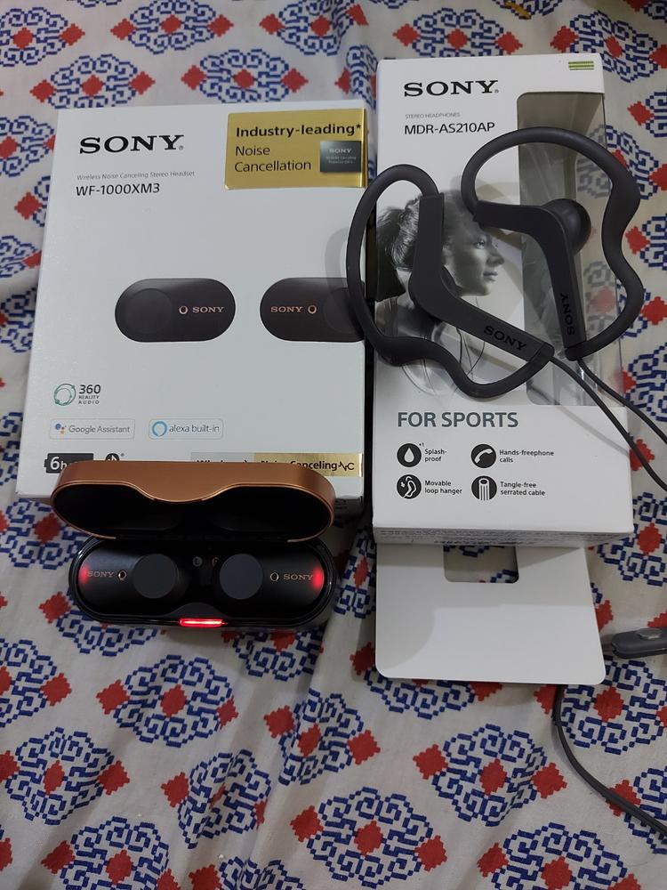 Sony WF-1000XM3 Industry Leading Noise Canceling Truly Wireless Earbuds - Black Bundle with FREE AS210AP - Customer Photo From Zohaib Asghar