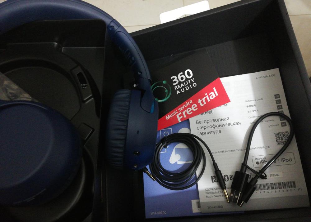 Sony WH-XB700 Wireless Extra Bass Bluetooth Headphones - Blue - Customer Photo From Anees Ahmad