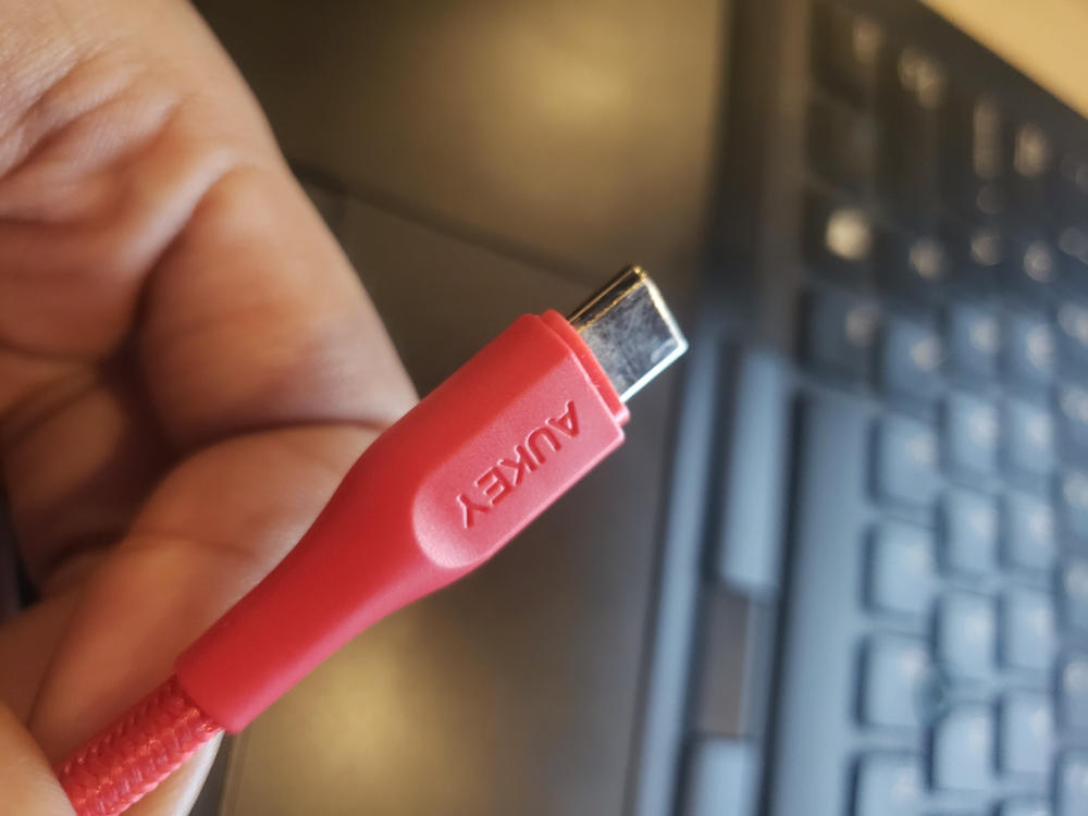 AUKEY USB C Cable 3.95 feet Braided USB 3.0 Type C Cable Fast Charge - Red - CB-AC1 - Customer Photo From Shariq Burney