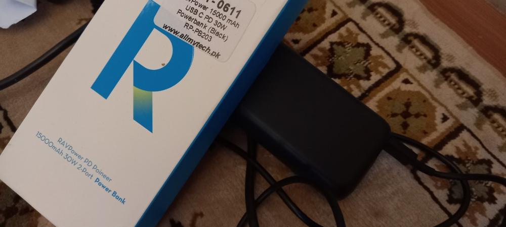 PD Power Bank 15000mAh PD 3.0 USB C Portable Charger 30W Power Delivery Battery Pack with LED Display - RP-PB203 - Black by Ravpower - Customer Photo From Syed Hamza Hassan