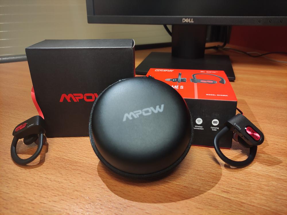 Mpow Flame S Bluetooth Headphones Sports with aptX-HD, Bass+, Loud Sound, BT5.0 & CVC 8.0 Noise Cancelling Mic with Carrying Case - Red - Customer Photo From Talha Ashraf