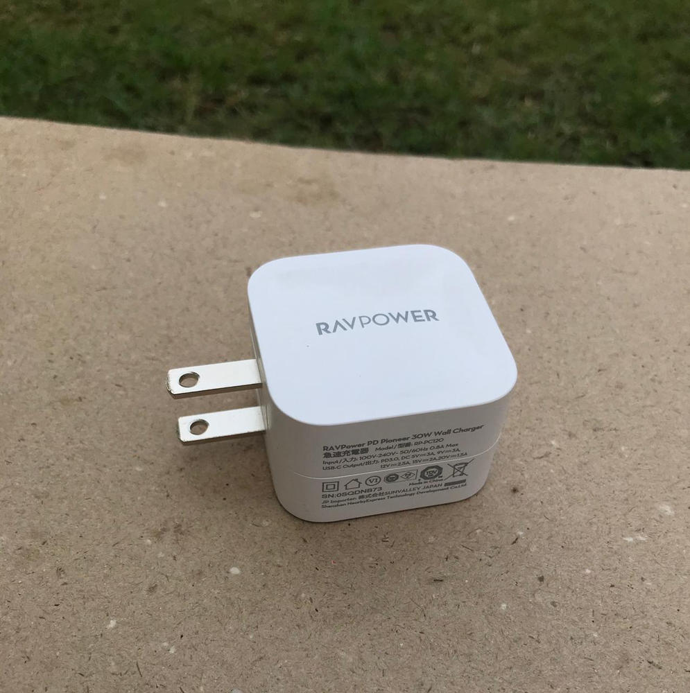 iPhone 12 USB C 30W PD 3.0 Wall Charger GaN Tech Type C Fast Charging Power Delivery Foldable Adapter - RP-PC120 - White - Customer Photo From Syed Irfan Shah