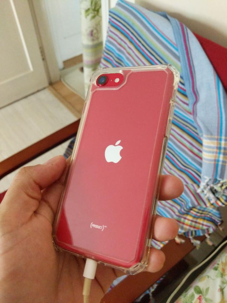 iPhone SE 2020 Air Armor Tough Case - Crystal Clear - also for iPhone 8 & iPhone 7 - Customer Photo From Hussain QAIZAR