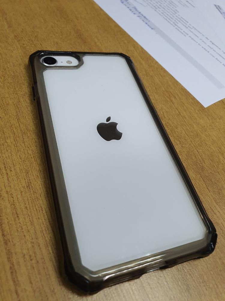 iPhone SE 2020 Air Armor Tough Case - Clear Black - also for iPhone 8 & iPhone 7 - Customer Photo From Ali Khanani Khanani