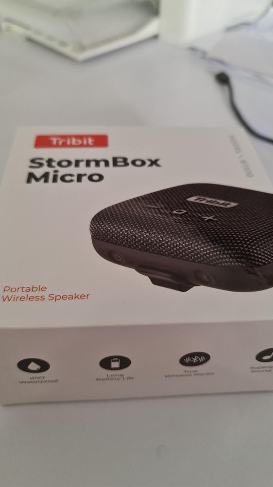 Tribit StormBox Micro 360° Full Surround Sound, Enhanced Bass, Wireless Dual Pairing, IPX7 Waterproof, 10-Hour Playtime - Black - Customer Photo From Ali Ashraf