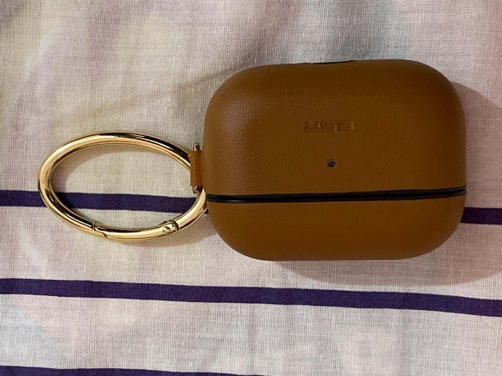 Metro Light Leather Protective Case for Airpods Pro by ESR - Brown - Customer Photo From Hammad Mubashir