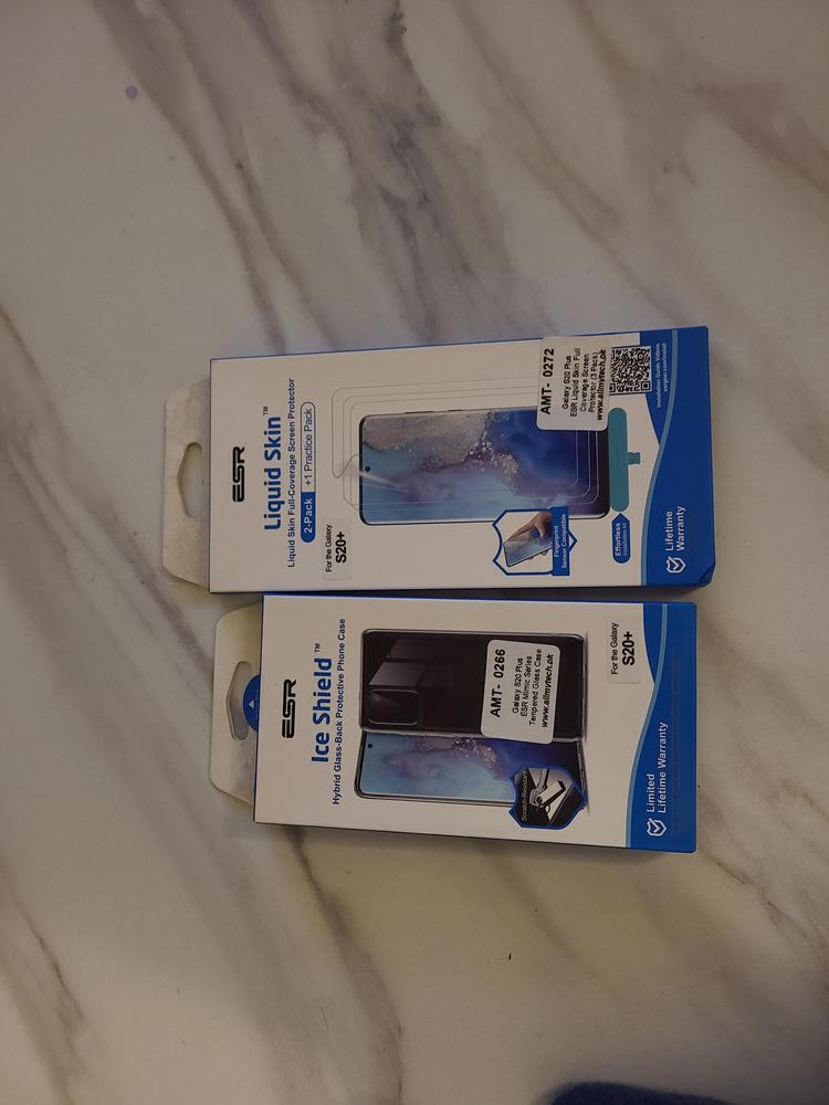 Galaxy S20 Plus Echo Series Tempered Glass Case by ESR - Clear - Customer Photo From Zulfiqar