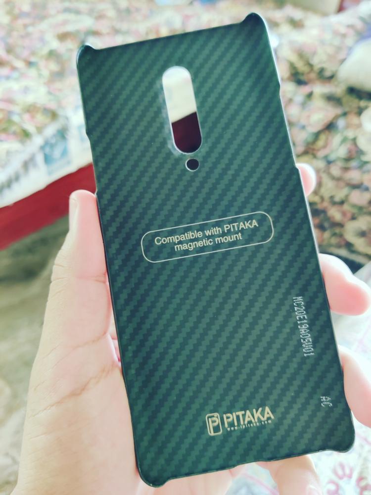 OnePlus 8 Aramid MagEZ Case by PITAKA - Black / Grey Twill - Customer Photo From Muhammad Shees Malik