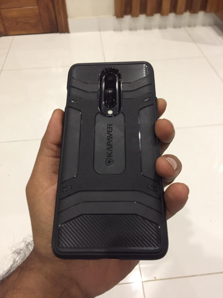 OnePlus 8 Rugged Case by KAPAVER - Black - Customer Photo From Salman Saify