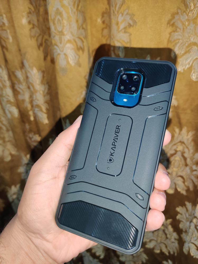 Redmi Note 9 Pro Rugged Case by KAPAVER - Black also for Redmi Note 9S / Redmi Note 9 Pro max - Customer Photo From Shaheer Ahmad