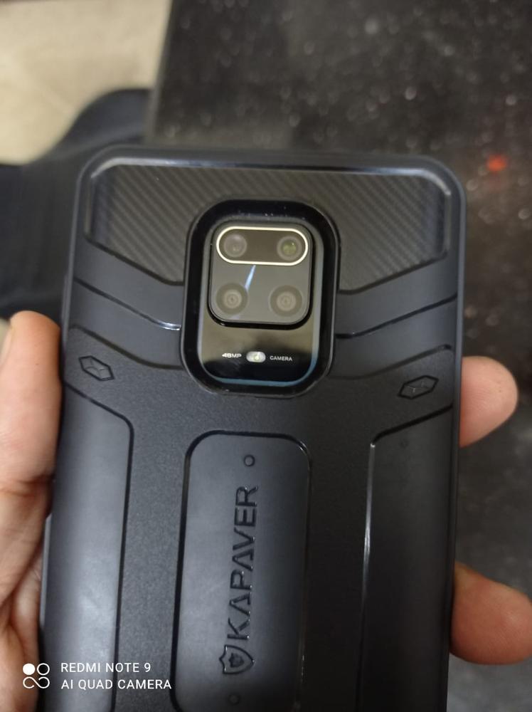 Redmi Note 9 Pro Rugged Case by KAPAVER - Black also for Redmi Note 9S / Redmi Note 9 Pro max - Customer Photo From Owais Khan