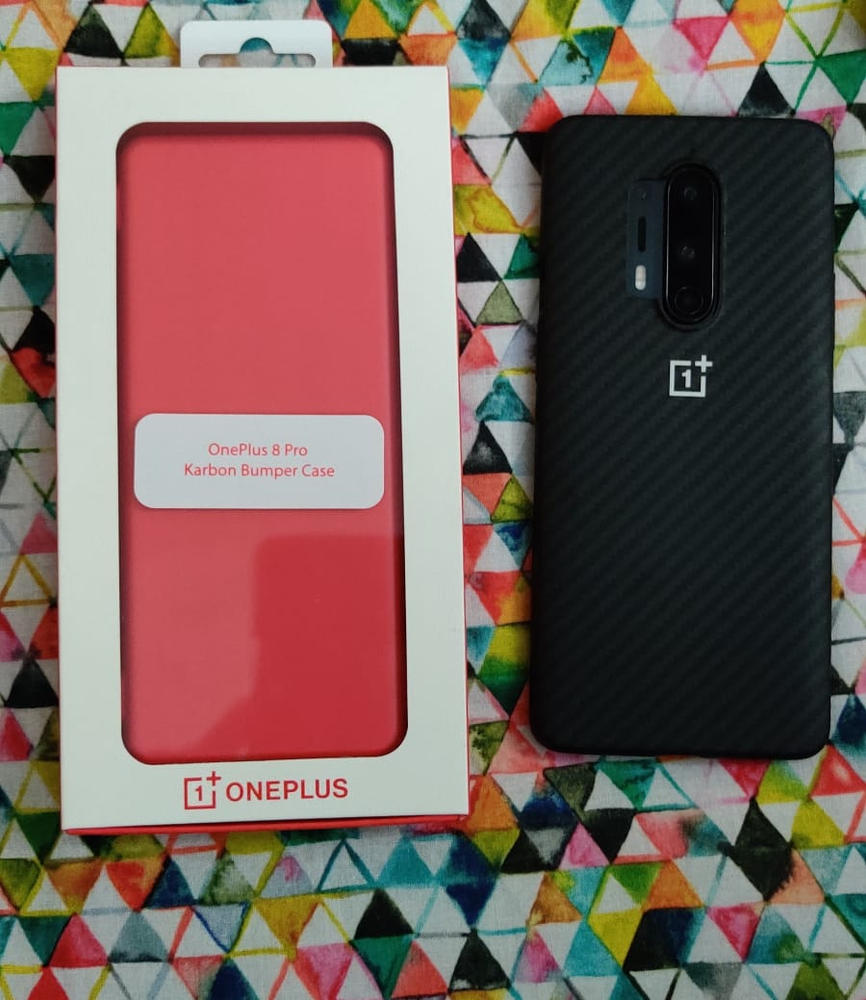 OnePlus 8 Pro Karbon Bumper Case Original by OnePlus - Customer Photo From Basit Bhutto