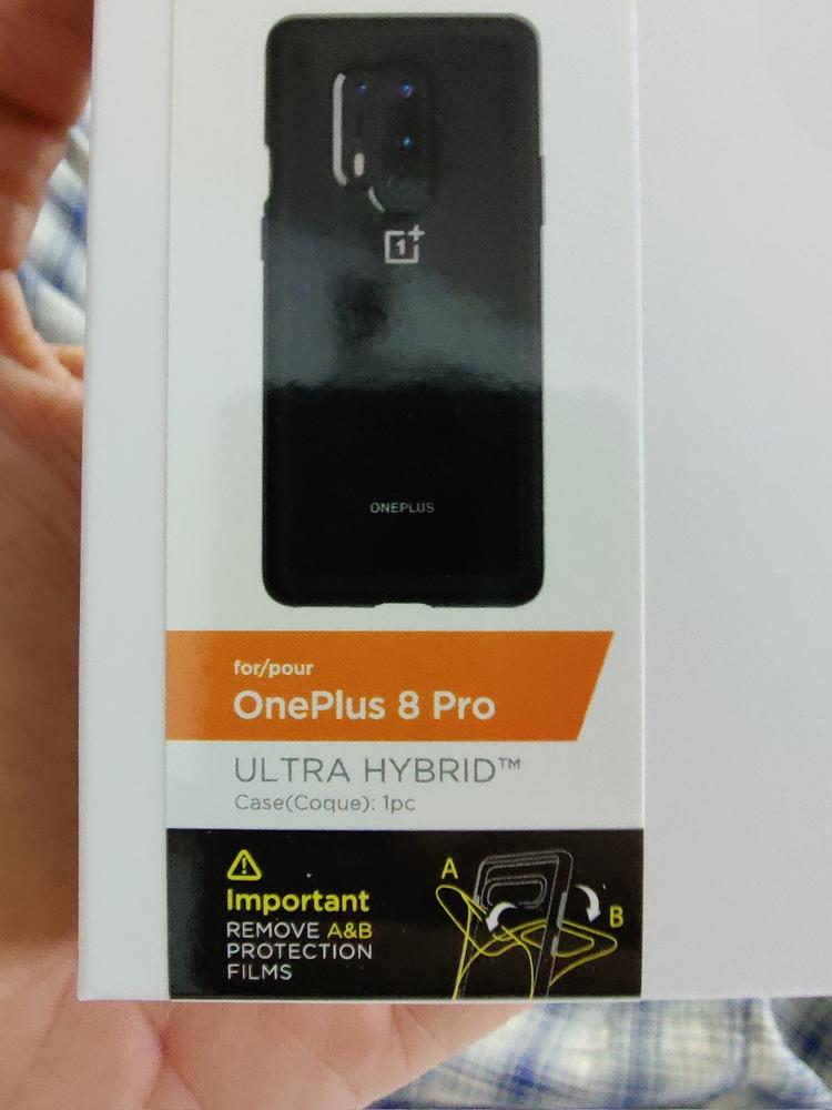 OnePlus 8 Pro Ultra Hybrid Spigen ACS00834 Matte Black - Customer Photo From Dr. Asad Ismaili