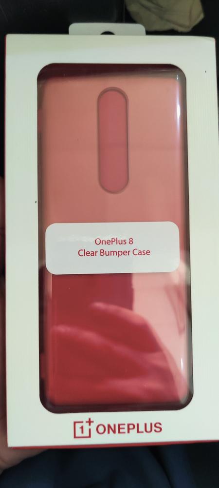 OnePlus 8 Clear Bumper Case Original by OnePlus - Customer Photo From Jazib