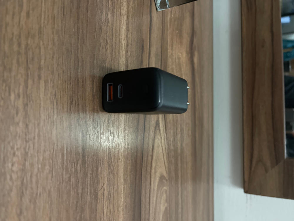 AUKEY Omnia 65W Fast Charger Dual Port USB C PD 3.0 Plus USB A Wall Charger - Black  - PA-B3 - Customer Photo From Salman Javed