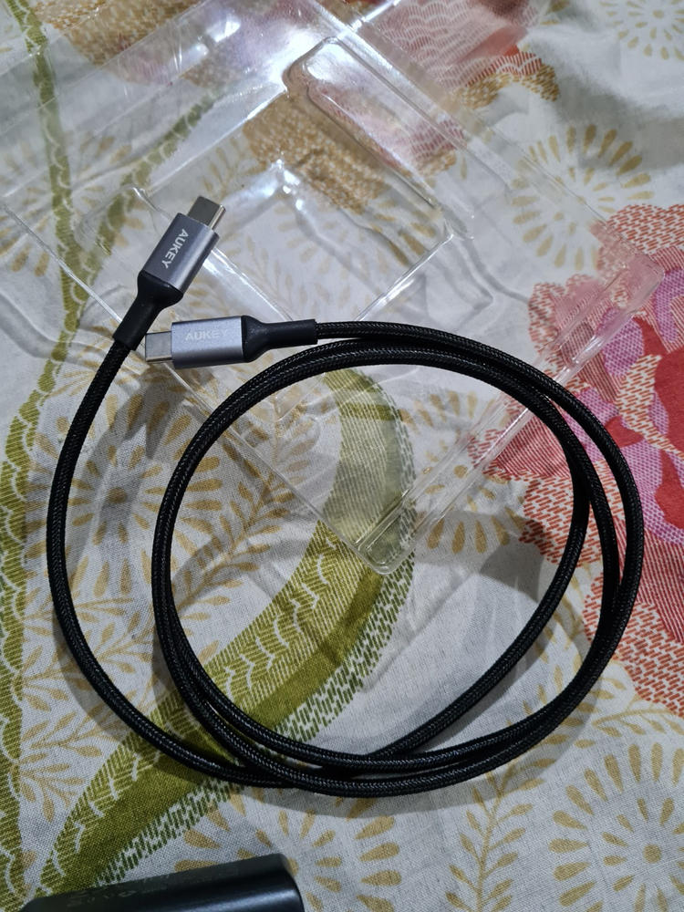 Aukey Braided Nylon USB 2.0 C to C Cable -3.3ft - CB-CD5 - Black - Customer Photo From Asad Ali
