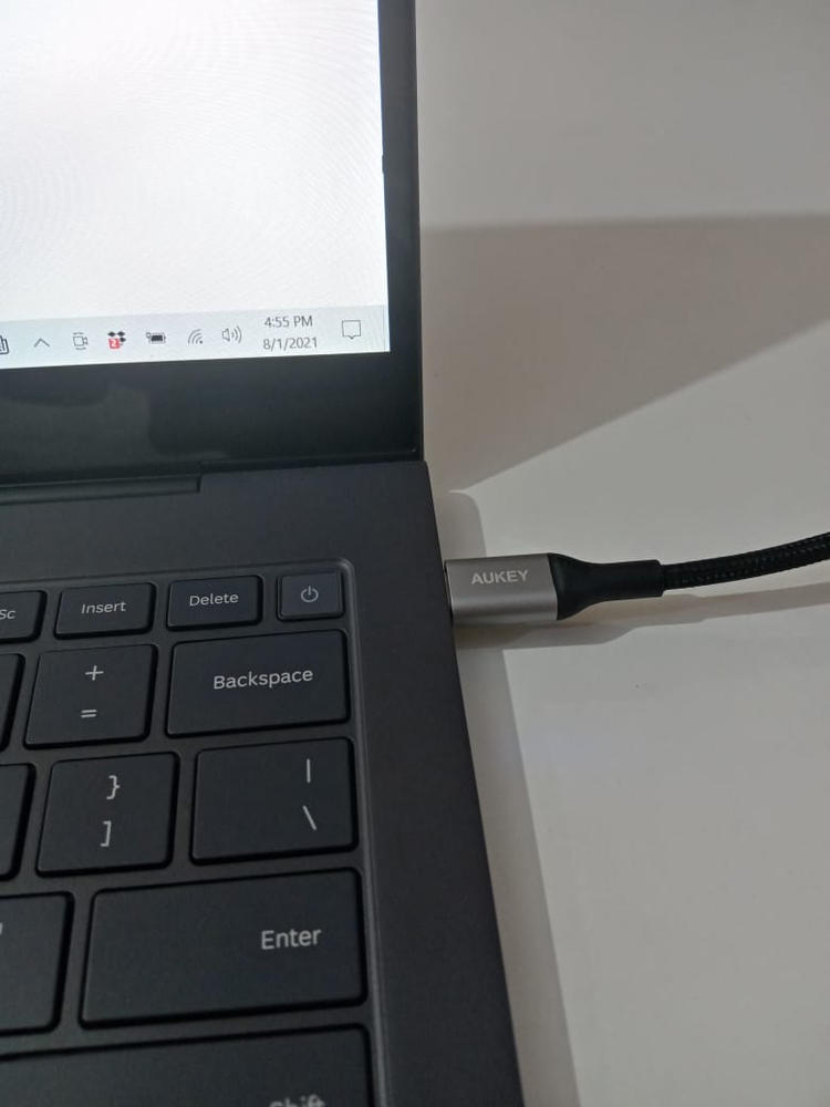 Aukey Braided Nylon USB 2.0 C to C Cable -3.3ft - CB-CD5 - Black - Customer Photo From Saad Mansoor