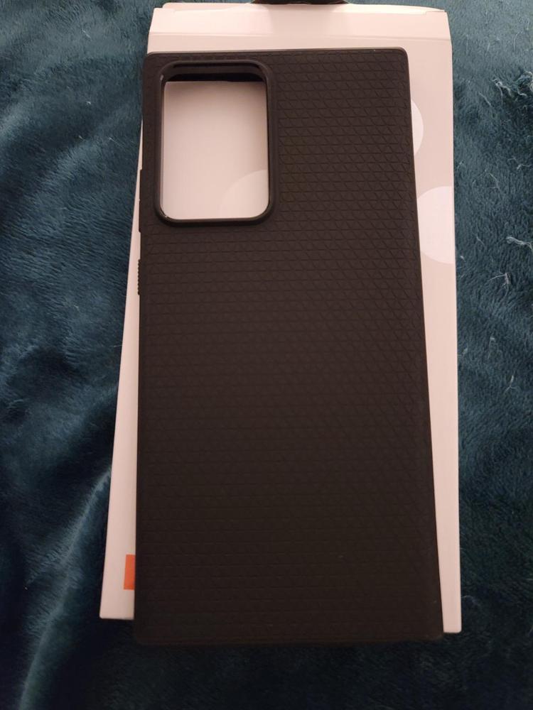 Galaxy Note 20 Ultra Liquid Air Case by Spigen � ACS01392- Matte Black - Customer Photo From Amazon Review