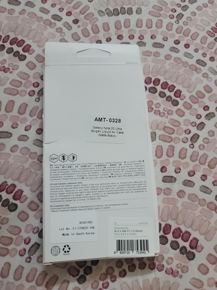Galaxy Note 20 Ultra Liquid Air Case by Spigen - ACS01392- Matte Black - Customer Photo From Waqas Ahmed
